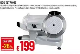 IperFamila DCG ELTRONIC As2495 As2495-Affettatrice Elettrica 400W offerta