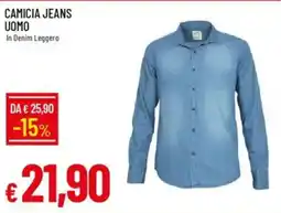 IperFamila Camicia jeans uomo offerta