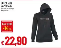 IperFamila Felpa con cappuccio offerta