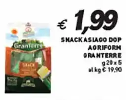 Coal Snack asiago dop agriform GRANTERRE offerta