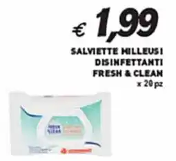 Coal Salviette hilleusi disinfettanti FRESH & CLEAN x 20 pz offerta
