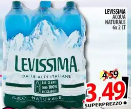 Il Genio Supermercato Levissima acqua naturale offerta