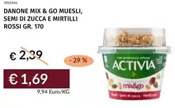 Prezzemolo e Vitale Danone mix & go muesli, semi di zucca e mirtilli rossi offerta