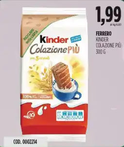 Carico Cash & Carry Ferrero kinder colazione più offerta