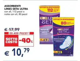 Esselunga Assorbenti Lines Seta Ultra offerta