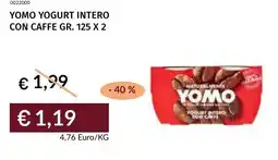 Prezzemolo e Vitale Yomo yogurt intero con caffe offerta