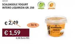 Prezzemolo e Vitale Scaldasole yogurt intero liquirizia offerta