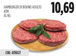 Carico Cash & Carry Hamburger di bovino adulto ATM offerta