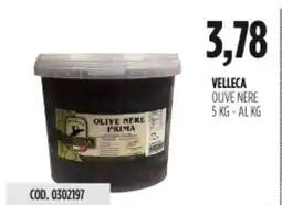 Carico Cash & Carry Velleca olive nere offerta