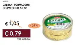 Prezzemolo e Vitale Galbani formaggini belpaese offerta
