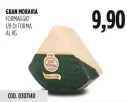 Carico Cash & Carry Gran moravia formaggio 1/8 di forma al kg offerta