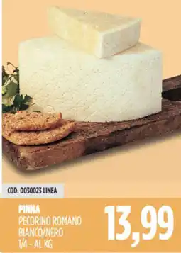 Carico Cash & Carry Pinna pecorino romano bianco/nero 1/4 offerta