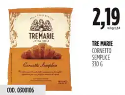 Carico Cash & Carry Tre marie cornetto semplice offerta