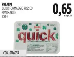 Carico Cash & Carry Prealpi quick formaggio fresco spalmabile offerta