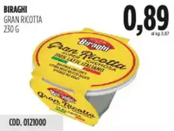 Carico Cash & Carry Biraghi gran ricotta offerta