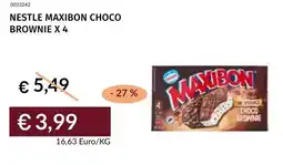 Prezzemolo e Vitale Nestle maxibon choco brownie x 4 offerta