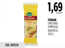 Carico Cash & Carry Ferrari emalpino emmental bavarese offerta