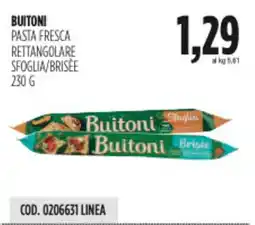 Carico Cash & Carry Buitoni pasta fresca rettangolare sfoglia/brisèe offerta