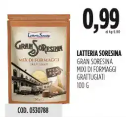 Carico Cash & Carry Latteria soresina gran soresina mixi di formaggi grattugiati offerta
