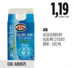 Carico Cash & Carry Aia aequilibrium albume d'uovo brik offerta