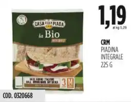 Carico Cash & Carry CRM piadina integrale offerta