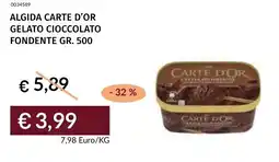 Prezzemolo e Vitale Algida carte d'or gelato cioccolato fondente offerta