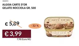 Prezzemolo e Vitale Algida carte d'or gelato nocciola offerta