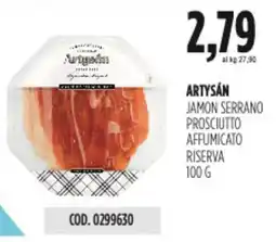 Carico Cash & Carry Artysán jamon serrano prosciutto affumicato riserva offerta
