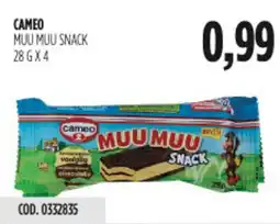Carico Cash & Carry Cameo muu muu snack offerta