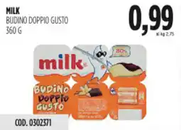 Carico Cash & Carry Milk budino doppio gusto offerta