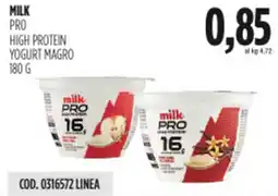 Carico Cash & Carry Milk pro high protein yogurt magro offerta