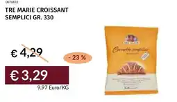 Prezzemolo e Vitale Tre marie croissant semplici offerta