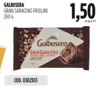 Carico Cash & Carry Galbusera gran saraceno frollini offerta