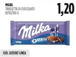 Carico Cash & Carry Milka tavoletta di cioccolato offerta