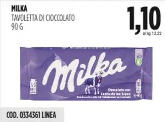 Carico Cash & Carry Milka tavoletta di cioccolato offerta