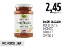Carico Cash & Carry Rigoni di asiago fior di frutta prodotto biologico offerta
