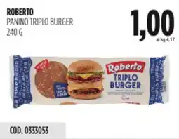Carico Cash & Carry Roberto panino triplo burger offerta