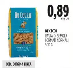 Carico Cash & Carry De cecco pasta di semola formati normali offerta