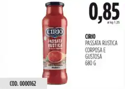 Carico Cash & Carry Cirio passata rustica corposa e gustosa offerta
