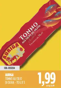 Carico Cash & Carry Auriga tonno all'olio di oliva offerta