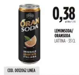 Carico Cash & Carry Lemonsoda/ oransoda lattina offerta