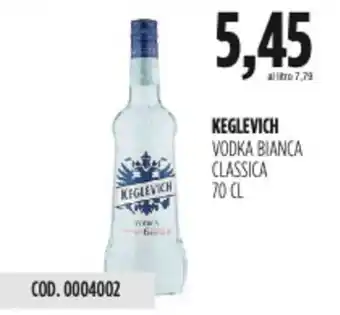 Carico Cash & Carry Keglevich vodka bianca classica offerta