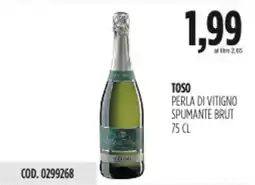 Carico Cash & Carry Toso perla di vitigno spumante brut offerta