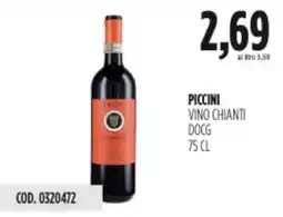 Carico Cash & Carry Piccini vino chianti DOCG offerta