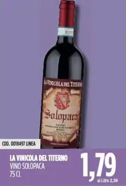 Carico Cash & Carry La vinicola del titerno vino solopaca offerta