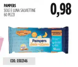 Carico Cash & Carry Pampers sole e luna salviettine 60 pezzi offerta