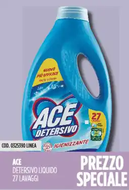 Carico Cash & Carry Ace detersivo liquido offerta