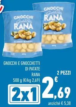 Conad Gnocchi e gnocchetti di patate RANA offerta