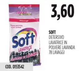 Carico Cash & Carry Soft detersivo lavatrice in polvere lavanda offerta