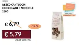 Prezzemolo e Vitale Deseo cantuccini cioccolato e nocciole offerta